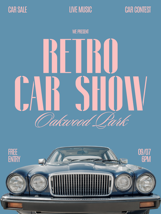 "retro car show"